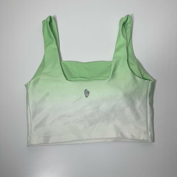 Ellie Green White Gradient Leggings and Sports Bra -2 Piece Set Size Small - Picture 3 of 14